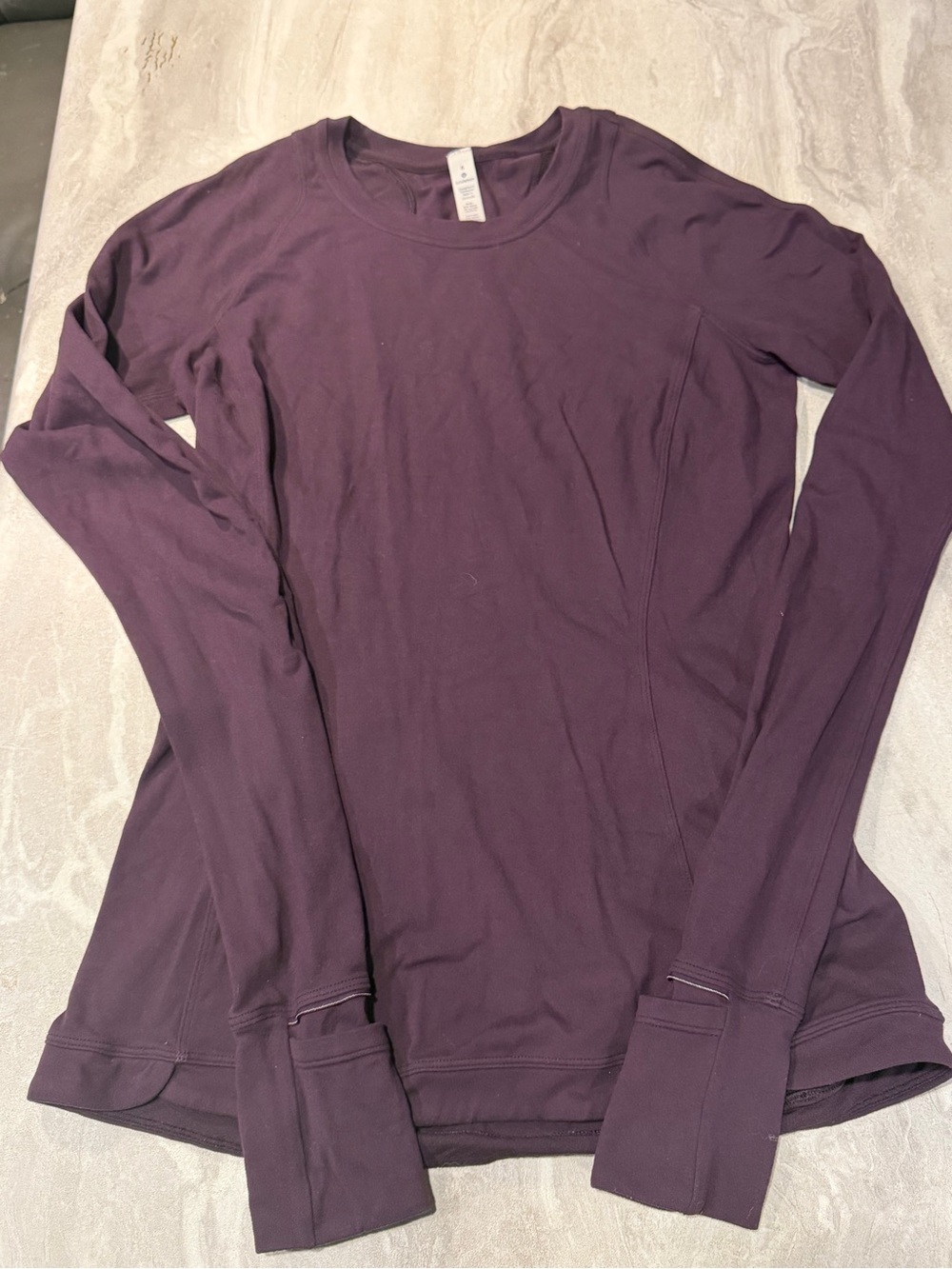 lululemon athletica Long-Sleeve Crew Top in Plum